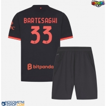 Otroški Nogometni dresi AC Milan Davide Bartesaghi #33 Tretji 2026-27 Kratek Rokav (+ Kratke hlače)